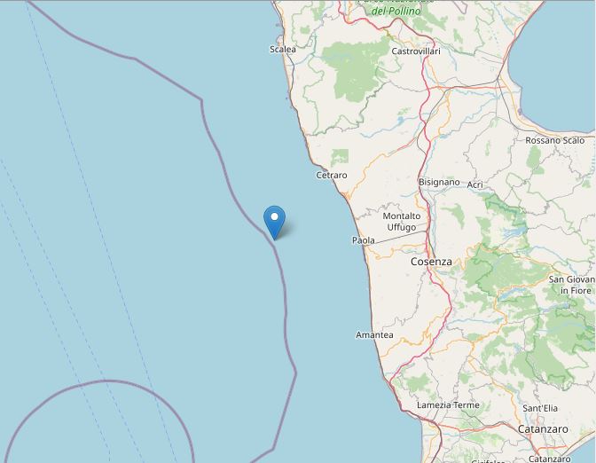 Terremoto Al Largo Del Tirreno Cosentino Magnitudo 4 8 Corriere