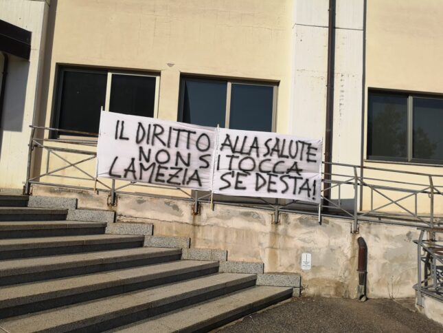 sit in lamezia campo rom scordovillo