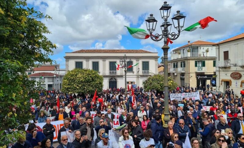 manifestazione polistena sanità